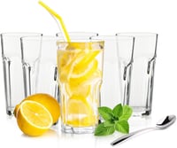 Sendez 6 darabos hosszú pohár szett 425 ml koktél kávé tea italos poharak - Glass 2