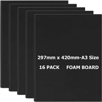 SENENQU Fekete Habkarton A3 5mm 16 darabos csomag (297x420mm) 1