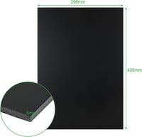 SENENQU Fekete Habkarton A3 5mm 16 darabos csomag (297x420mm) 2
