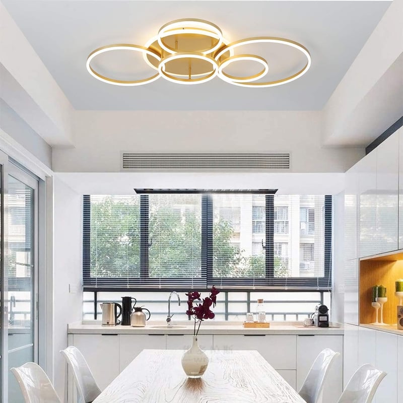 SENFAY Dimmable LED Mennyezeti Lámpa Gyűrűs Dizájnnal