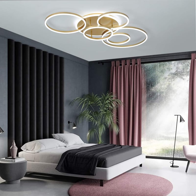 SENFAY Dimmable LED Mennyezeti Lámpa Gyűrűs Dizájnnal