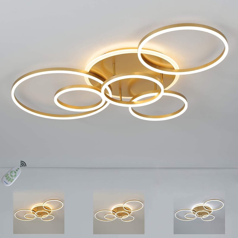 SENFAY Dimmable LED Mennyezeti Lámpa Gyűrűs Dizájnnal