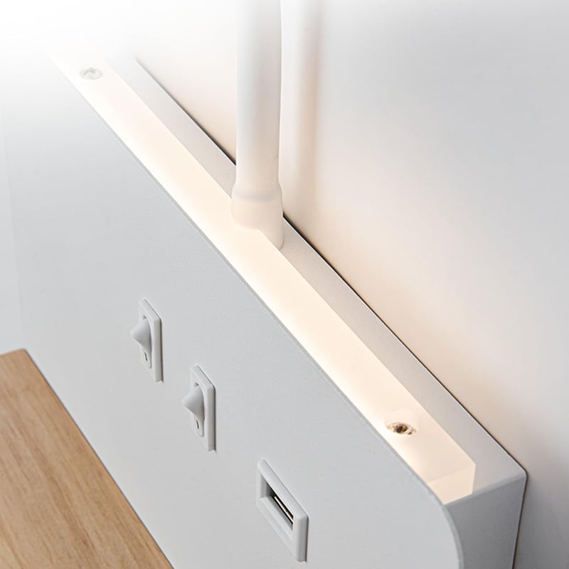 SENFAY Dimmer LED Fali Lámpa Vezeték Nélküli Töltéssel és USB Porttal