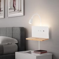 SENFAY Dimmer LED Fali Lámpa Vezeték Nélküli Töltéssel és USB Porttal 5