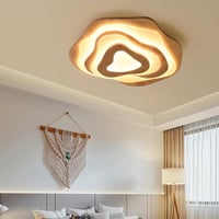 SENFAY LED Mennyezeti Lámpa fa hatású dimmelhető távirányítóval 50W - 60 cm 2