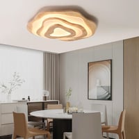 SENFAY LED Mennyezeti Lámpa fa hatású dimmelhető távirányítóval 50W - 60 cm 6