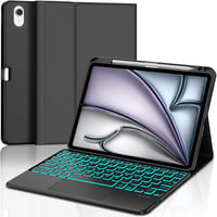 SENGBIRCH iPad Air 11 hüvelyk M3 2025/M2 2024 Bluetooth billentyűzet tok háttérvilágítással és trackpaddal iPad Pro 11 inch kompatibilis 1
