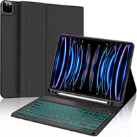 SENGBIRCH iPad Pro 12.9 Billentyűzet Tok Vezeték Nélküli Bluetooth 7 Szín Háttérvilágítás 1