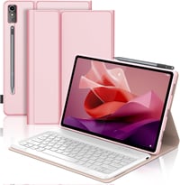 SENGBIRCH Lenovo Tab P12 2023 12.7" Bluetooth Billentyűzet Tok Világosrózsaszín 1