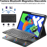 SENGBIRCH Lenovo Tab Pro 12.7 Bluetooth Billentyűzet Tok Mágneses Leválasztható Fekete 3
