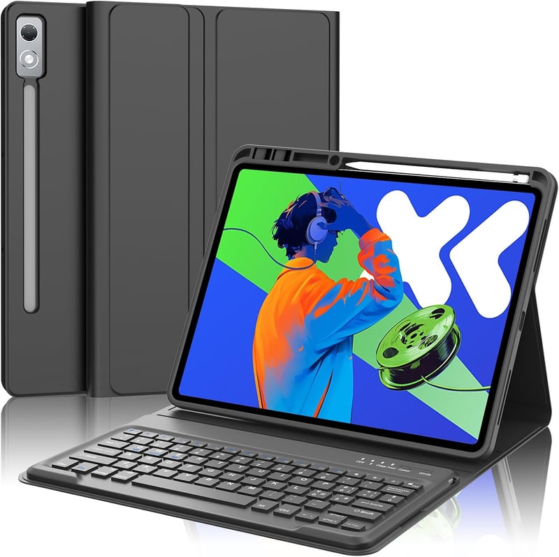 SENGBIRCH Lenovo Tab Pro 12.7 Bluetooth Billentyűzet Tok Mágneses Leválasztható Fekete