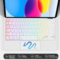 SENGBIRCH Magic Keyboard iPad 11" 10.9" Német QWERTZ Háttérvilágítás Trackpad Fehér 3