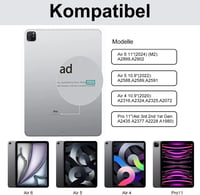 SENGBIRCH Magic Keyboard iPad Air 11" M3/M2 Német QWERTZ Háttérvilágítás Trackpad Fekete 2