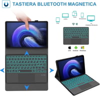 SENGBIRCH Xiaomi Pad 6/6Pro 11" billentyűzetes tok trackpaddal, Bluetooth, fekete 4