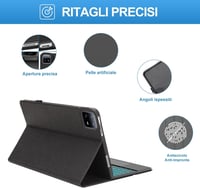 SENGBIRCH Xiaomi Pad 6/6Pro 11" billentyűzetes tok trackpaddal, Bluetooth, fekete 6
