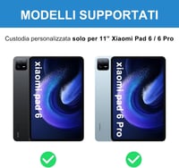 SENGBIRCH Xiaomi Pad 6/6Pro 11" billentyűzetes tok trackpaddal, Bluetooth, fekete 2