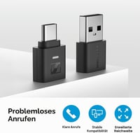 Sennheiser BTD 700 Bluetooth USB dongle - aptX Lossless, Auracast, USB-C/USB-A 5