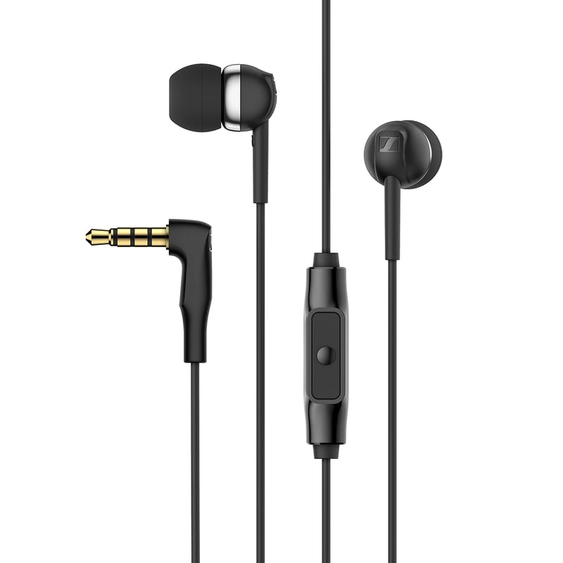 Sennheiser CX 80S slúchadlá do uší s diaľkovým ovládaním – čierne