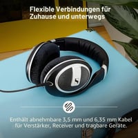 Căști Sennheiser HD 599 SE Open-Back Negre - Design Premium, Sunet Natural, Cu fir, Muzică, Gaming și Work 7