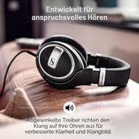 Căști Sennheiser HD 599 SE Open-Back Negre - Design Premium, Sunet Natural, Cu fir, Muzică, Gaming și Work 4