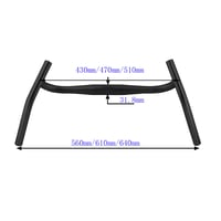 Hliníkové riadidlá SENQI pre gravel bicykle - široké zahnutie, MTB cestné riadidlá 31,8 mm 2