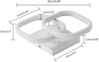 SENQIU Modern LED Mennyezeti Lámpa 22W - Négyzet Alakú Meleg Fehér 3000K Akril Világítás Nappaliba, Hálószobába, Konyhába 6