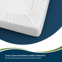 Sensalou Nepremokavá napínacia plachta 60x120 cm – Mäkký chránič matraca pre bábätká, s priedušnou PU vrstvou, prateľná pri 95 °C, nehlučná ochrana proti inkontinencii 7