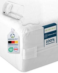 Husă de protecție impermeabilă pentru saltea Sensalou 70x140x15 cm - Cearșaf cu protecție pentru pătuț copii 9