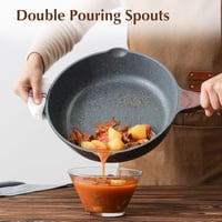 Sensarte 28 cm-es mélyserpenyő fedővel, svájci gránit bevonattal, indukciós tűzhelyre 5