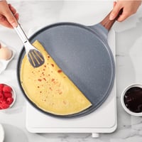 Tigaie pentru clătite SENSARTE 30 cm cu înveliș antiaderent din granit elvețian, compatibilă cu inducție, fără PFOA, mâner din bachelită 7