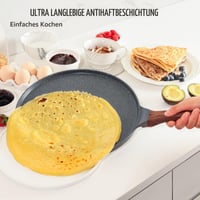 Tigaie pentru clătite SENSARTE 30 cm cu înveliș antiaderent din granit elvețian, compatibilă cu inducție, fără PFOA, mâner din bachelită 3