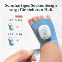 Monitor pentru bebeluși Sense-U Smart Sock 2 – Urmărirea ritmului cardiac și a tiparelor de somn cu senzor PPG pentru picioruș, pentru bebeluși de 1-12 luni 7