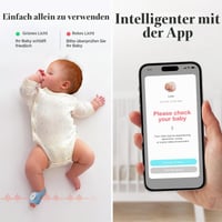 Monitor pentru bebeluși Sense-U Smart Sock 2 – Urmărirea ritmului cardiac și a tiparelor de somn cu senzor PPG pentru picioruș, pentru bebeluși de 1-12 luni 4