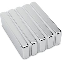 SENSEI 5 db Erős Neodímium Mágnes 30x10x4mm 5,4kg Tartóerő Téglalap 3
