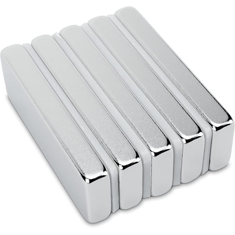 SENSEI 5 db Erős Neodímium Mágnes 30x10x4mm 5,4kg Tartóerő Téglalap