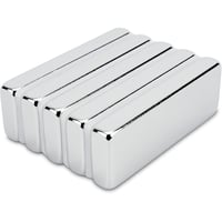SENSEI 5 db Erős Neodímium Mágnes 30x10x4mm 5,4kg Tartóerő Téglalap 2