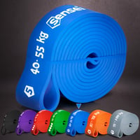 Bandă Elastică de Rezistență Sensei Fitness 40-55 kg – Bandă de Antrenament Extra Puternică pentru Calisthenics și Fitness – Albastru – Include E-Book 7