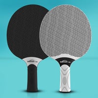 Súprava na stolný tenis Senston pre 2–4 hráčov, profesionálny pingpongový set s kompozitným poťahom, na vnútorné aj vonkajšie použitie, s 3 loptičkami 3