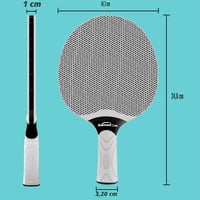 Súprava na stolný tenis Senston pre 2–4 hráčov, profesionálny pingpongový set s kompozitným poťahom, na vnútorné aj vonkajšie použitie, s 3 loptičkami 6