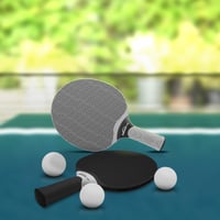 Súprava na stolný tenis Senston pre 2–4 hráčov, profesionálny pingpongový set s kompozitným poťahom, na vnútorné aj vonkajšie použitie, s 3 loptičkami 7