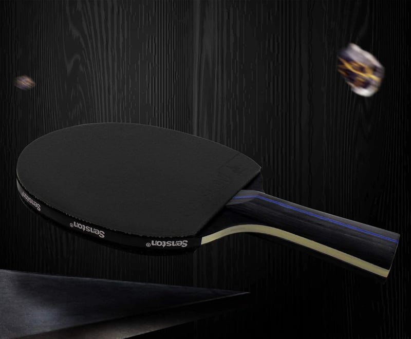 Senston Pingpong Ütő Szett 2 Ütővel és 3 Labdával Páros Játékhoz - Black