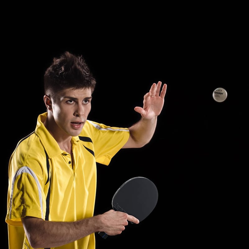 Senston Pingpong Ütő Szett 2 Ütővel és 3 Labdával Páros Játékhoz - Black