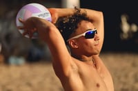 Senston Röplabda 5-ös Méret - Vízálló PVC Strandröplabda Pumpával, Ideális Strandra és Medencéhez, Lila Színben 8