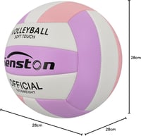 Senston Röplabda 5-ös Méret - Vízálló PVC Strandröplabda Pumpával, Ideális Strandra és Medencéhez, Lila Színben 10