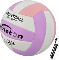 Senston Röplabda 5-ös Méret - Vízálló PVC Strandröplabda Pumpával, Ideális Strandra és Medencéhez, Lila Színben 1