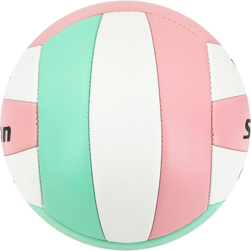 Senston Röplabda 5-ös Méret - Vízálló PVC Strandröplabda Pumpával, Ideális Medencéhez és Strandra, Cseresznyevirág Színben