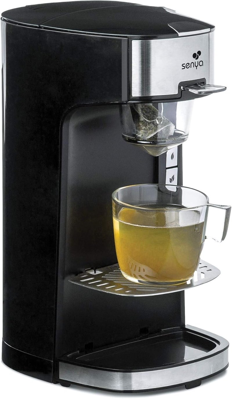 Senya elektromos teáskanna 1415W fekete, szűrővel laza tea és teafilter számára