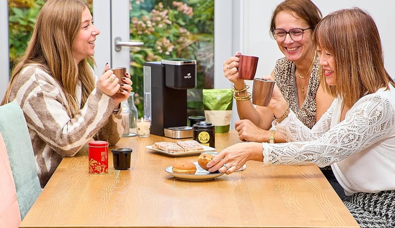 SENYA Tea Time Pro érintőképernyős teafőző 3 teafajtához 1,2L tartály automata vízkövetkeztetéssel