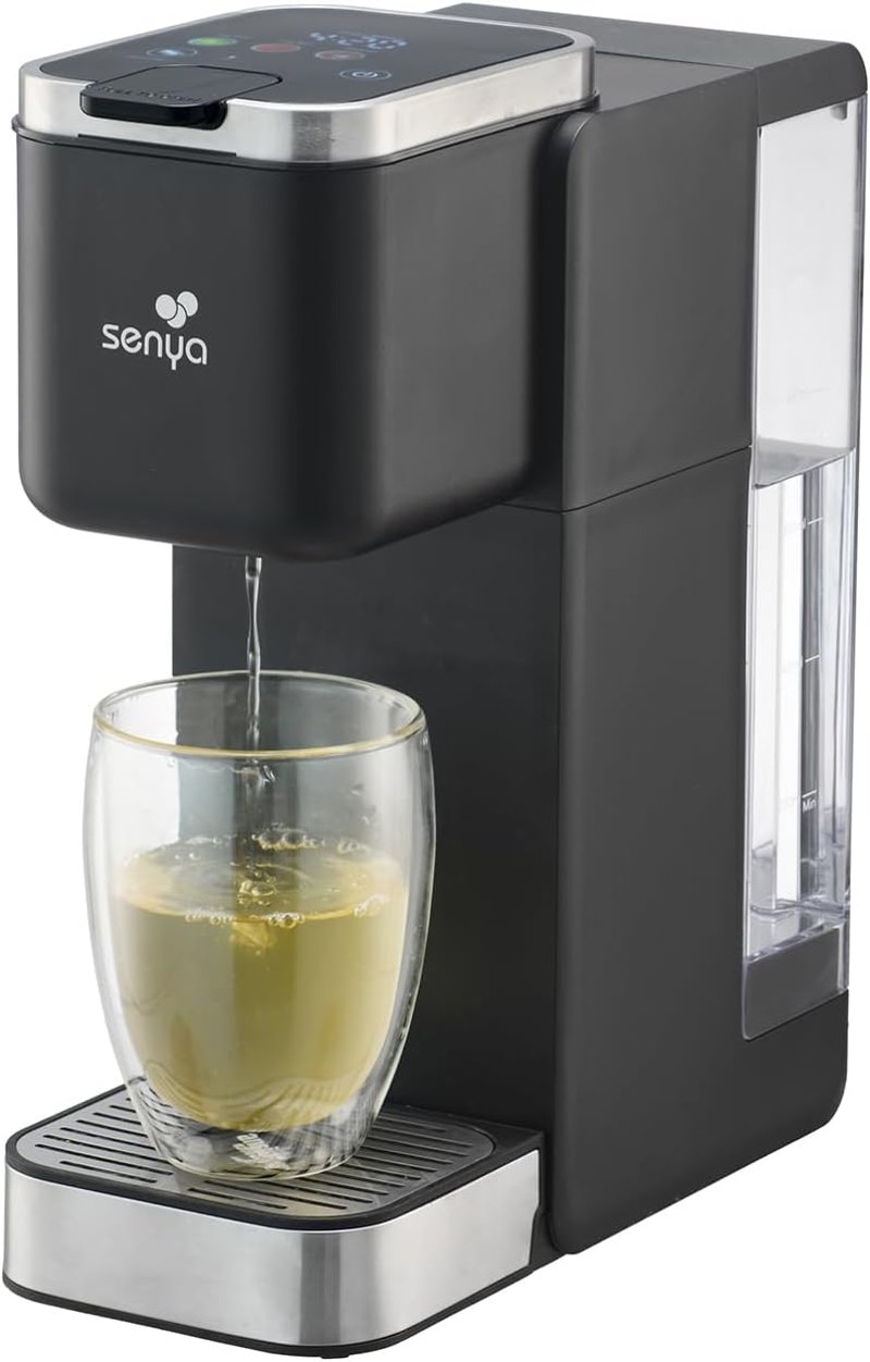 SENYA Tea Time Pro érintőképernyős teafőző 3 teafajtához 1,2L tartály automata vízkövetkeztetéssel