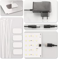 seOSTO LED Növénylámpa 4 Darabos Szett, 540 LED Teljes Spektrumú Növényvilágítás, 10 Fényerő Szint, 3 Világítási Mód, Időzítő Funkcióval 6